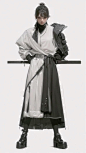 其中包括图片：黑白服装