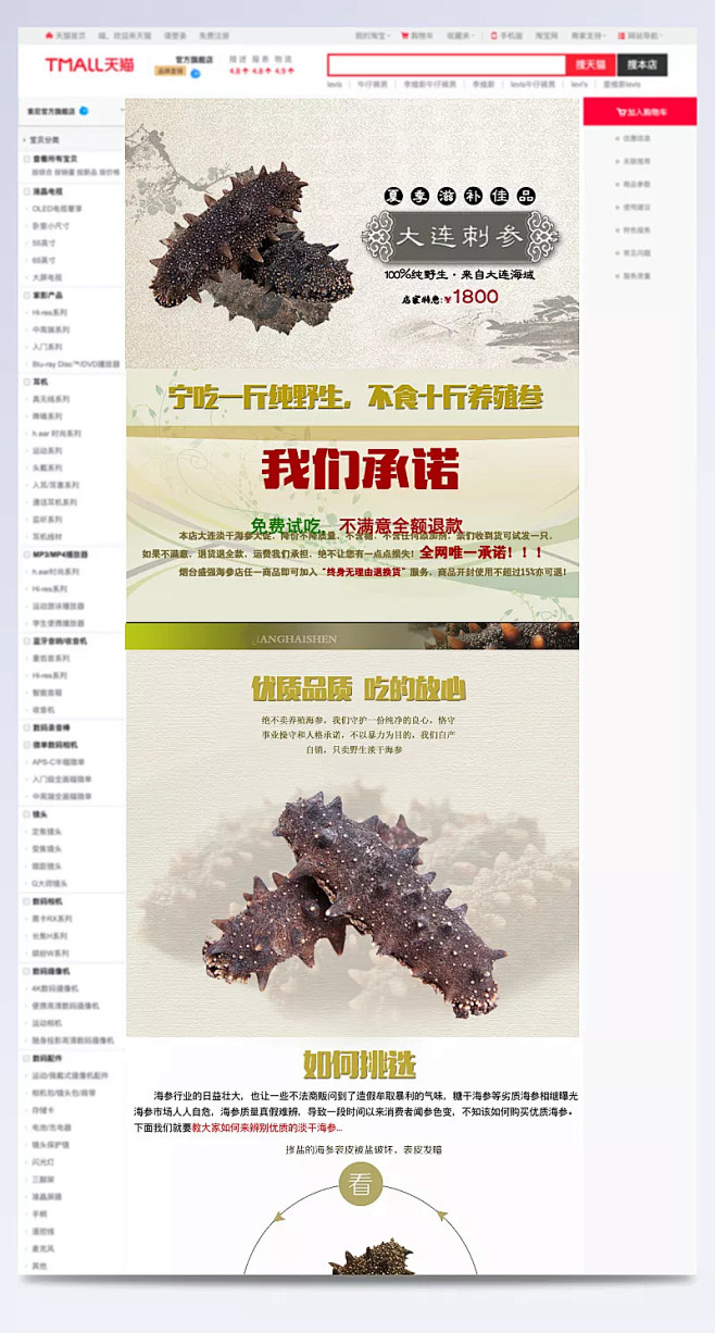 海参淘宝详情页|汽车用品,全屏海报,电商...