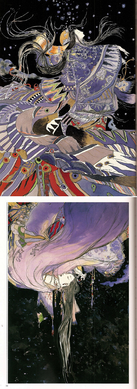 天野喜孝《源氏物语画集》。下载：O网页链接