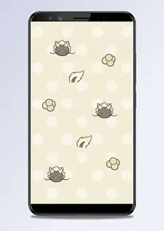 可爱俏皮的黑猫手机壁纸