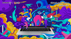 caoffa采集到荣耀MagicBookPro理想屏海报设计大赛