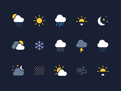  Weather Icons (Made...