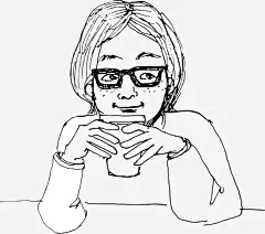 手绘人物高清素材 人物 手绘画 拿杯子的人 矢量装饰 装饰 免抠png 设计图片 免费下载