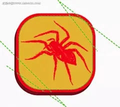 矢量印花图案-立体方框里的蜘蛛卡通|漫画|矢量素材|手绘|图形标识|虚线|印花图案|蜘蛛|卡通老鼠卡通造型|卡通彩虹矢量素材卡通|卡通双层卡通公车灯饰|卡通中秋兔子 卡通