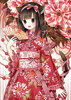 【百花之王】花开富贵 牡丹特辑 : 立如芍药，坐若牡丹，行犹百合。
日语中常用花来比喻女性之美。因为芍药茎长有如立于枝叶之中，而牡丹则似坐于枝叶中。
牡丹在中国自古就被人们爱称作“花中之王”。牡丹不仅有红色和粉色，还有白色、黄色甚至近乎于黑色等各种颜色。在春天里盛开的牡丹非常美丽。
本特辑就为你介绍以牡丹为主题的插画。