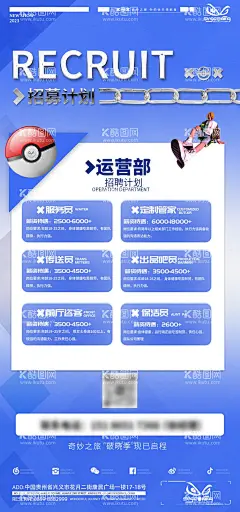 运营部招聘简约海报  - 源文件下载【酷图网】海报,酒吧,运营部,招聘,简约,插画,