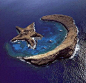 莫洛凯尼奇怪的岛屿 - 天然星级和新月 - 毛伊岛和Kahoolaw，夏威夷之间