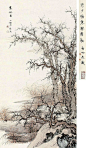 陈少梅山水画《寒林图》