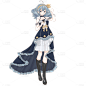 手绘小女孩洛丽塔人物2