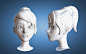 Cartoon Girl Head | 3D model : Model available for download in #<Model:0x00007f3c75477a30> format Visit CGTrader and browse more than 500K 3D models, including 3D print and real-time assets