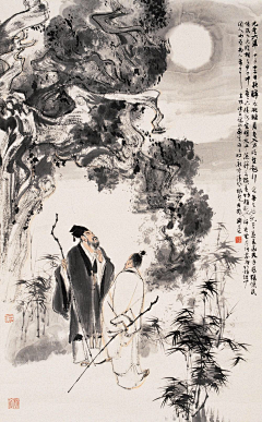 出门不忘戴口罩的多啦C梦采集到【大师专辑】刘旦宅
