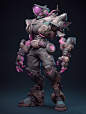 AI-20230421_01 Stylized character of Bio Booster Armor