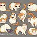 猫卡通 猫漫画 插画 加菲猫 儿童插画