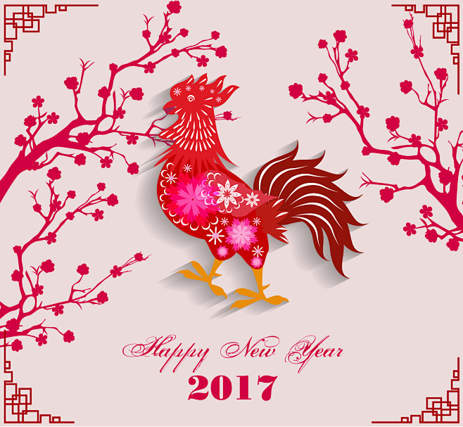 2017#春节#新年#新春#公鸡#雄鸡#...