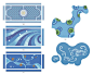 定制鱼池水池游泳池马赛克拼图拼花水晶玻璃蓝色卫生间背景墙瓷砖-淘宝网
