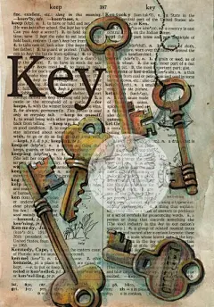 美国艺术家Kristy Patterson画集——跃动在字典上的复古风 共收录72张图片 （画家主页：http://flyingshoesstudio.blogspot.fr/）