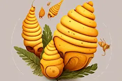 天麻医疗中药材插画