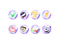 ICON graphic design fitness keep sketch vector color design icon