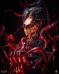 Billelis & FentonXIV Symbiotes : Venom & Carnage- A Billelis & FentonXIV 3D Illustration tribute to the iconic villains with a horror twist. 