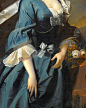 Mrs. John Wendt (detail), by Thomas Hudson.