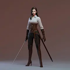 小练习B模型 - 角色/人物/生物 - 作品模型 - CG模型网
