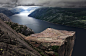 General 1400x910 nature landscape Preikestolen Norway fjord mountain clouds rock