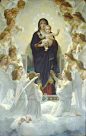 威廉·阿道夫·布格罗《圣母玛利亚与天使》（The Virgin With Angels）：这是一幅名作。