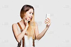 青年女人,自拍,青少年,夏天,仅成年人,明亮,现代,青年人,人的脸部,相机