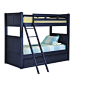 Sleep and Play USA - Annapolis Twin over Twin Bunk Bed - This bunk is crafted of solid birch and features beadboard detailing with square posts. There is a set of underbed storage drawers as shown included in the price. Includes: both top and bottom twin 