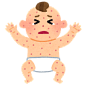 大哭大闹 受伤 发烧 起水痘的宝宝  育婴 婴儿 宝宝 插画 免扣 素材 手绘 png6
