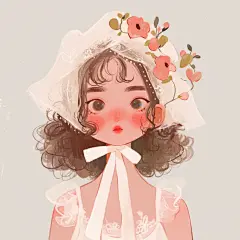 女生头像 | 浪漫头纱鲜花主题 - 小红书