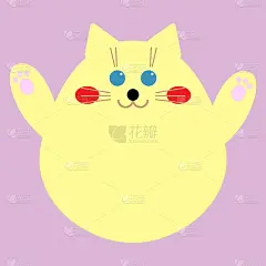猫有趣的图案背景设计儿童t恤印花或托儿所海报