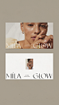 其中包括图片：Logo M | brand design Mila Glow | Lesse studio