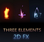 Three Elements 2D VFX Animation