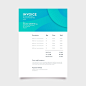 Elegant and modern invoice template