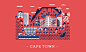 Cities of the world - Great Little Place poster : I was commisoned by the London based app Great Little Place to design a poster with 15 cities from around the world, focusing on their main buildings and landmarks. You can buy this poster on their store.–