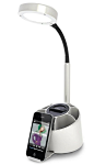 iHome iPad/iPod/iPhone Speaker/LED Desk Lamp With Organizer