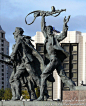 俄罗斯 二战胜利广场 雕塑 塑像  圣彼得堡  2