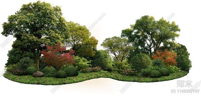 psd免抠植物绿化组团贴图下载【ID:1143337747】