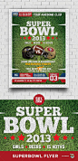 Super Bowl - Football Flyer - Sports Events@北坤人素材