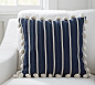 Logan Pom-Pom Stripe Pillow Cover