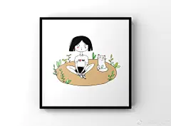 我感受到的压力，
都是来自于我自己不努力，
不积极而又不甘于现状的恐慌。 

作者@德德简笔画

#手帐素材插画手绘##艺术秀#​ ​​​​