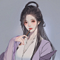 画完老没铺色好看，但花姐确实好看 - 小红书