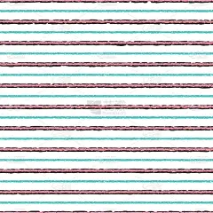 条纹衬衫的背景。无缝矢量模式与手绘涂鸦水平条纹重复瓷砖