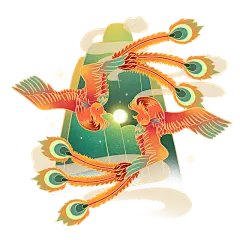 凤凰祥云中国风春节元素免抠高清_PNG：