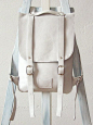 White leather backpack rucksack / To order by kokosina on Etsy, €89.00: 