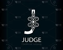 大写字母j魔术风格。现代的标志。创造性的标志。书刊设计会徽、品牌、名片、瑜伽中心、餐厅、精品、酒店。