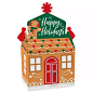Big Dot of Happiness Gingerbread Christmas - Treat Box Party Favors - Gingerbread Man Holiday Party Goodie Gable Boxes - Set of 12, 1 of 9