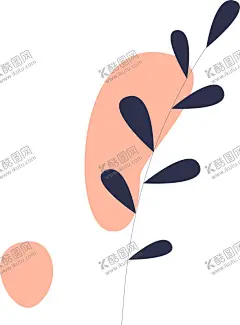 叶子 【酷图网】数码,印花,爆款,大牌,花朵,树叶,手绘花
