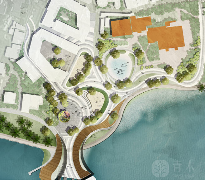 PS9-国际竞赛国外风格园林景观设计PSD彩色总平面效果图ps素材-淘宝网